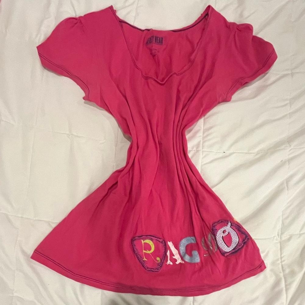 Y2K Pink Graphic T-Shirt